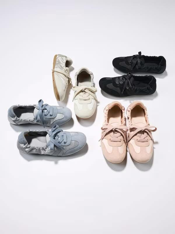 GU Ballet Sneakers in Light Gray (PREORDER)