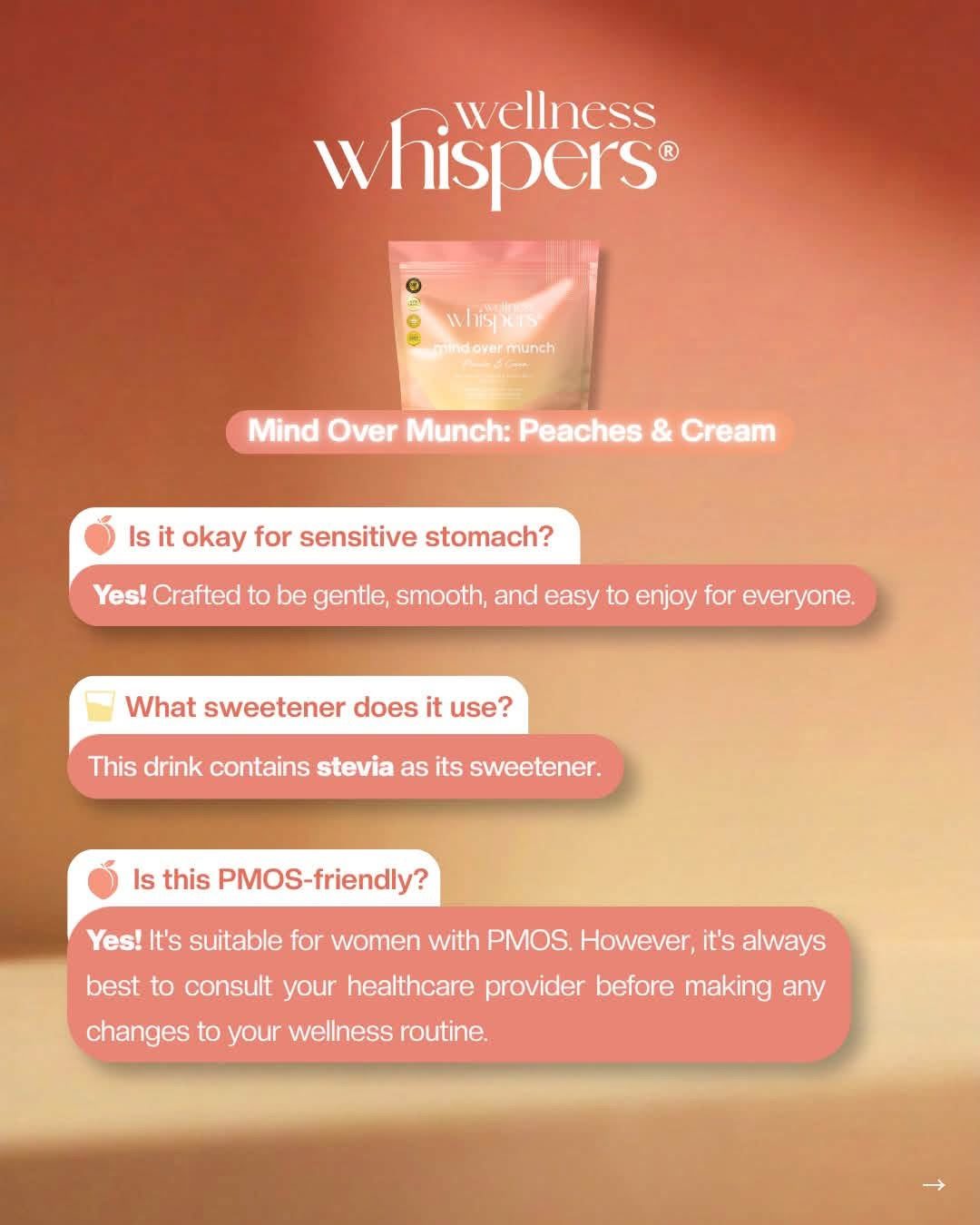 Wellness Whispers Mind Over Munch Peaches & Cream
