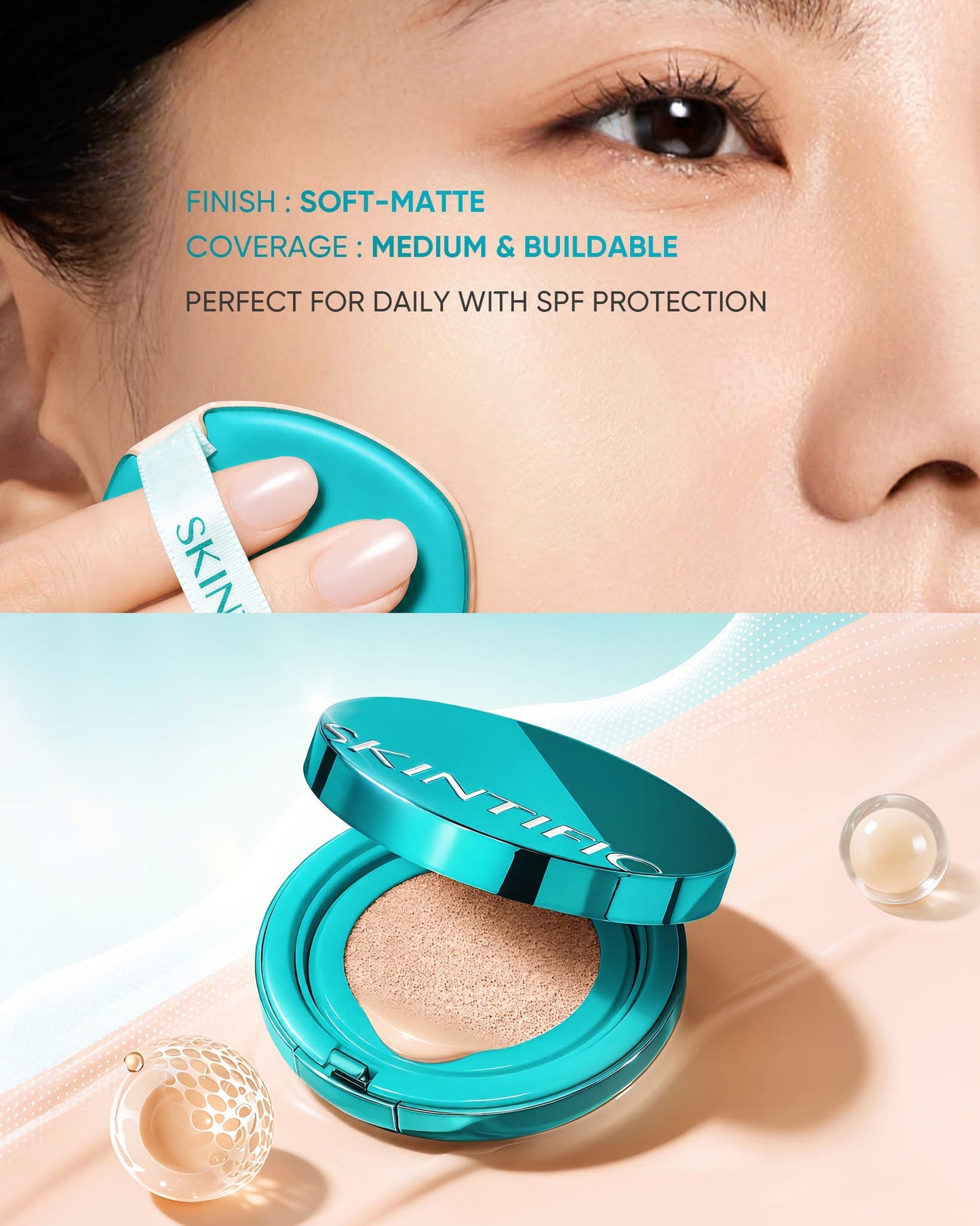 Skintific Perfect Stay Serum Matte Cushion