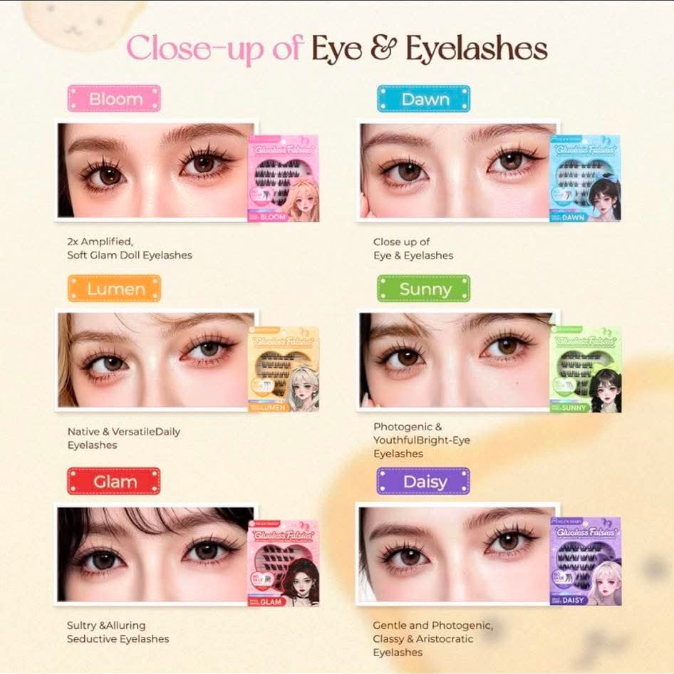 Mlen Diary Halo Series Glue Free False Eyelashes