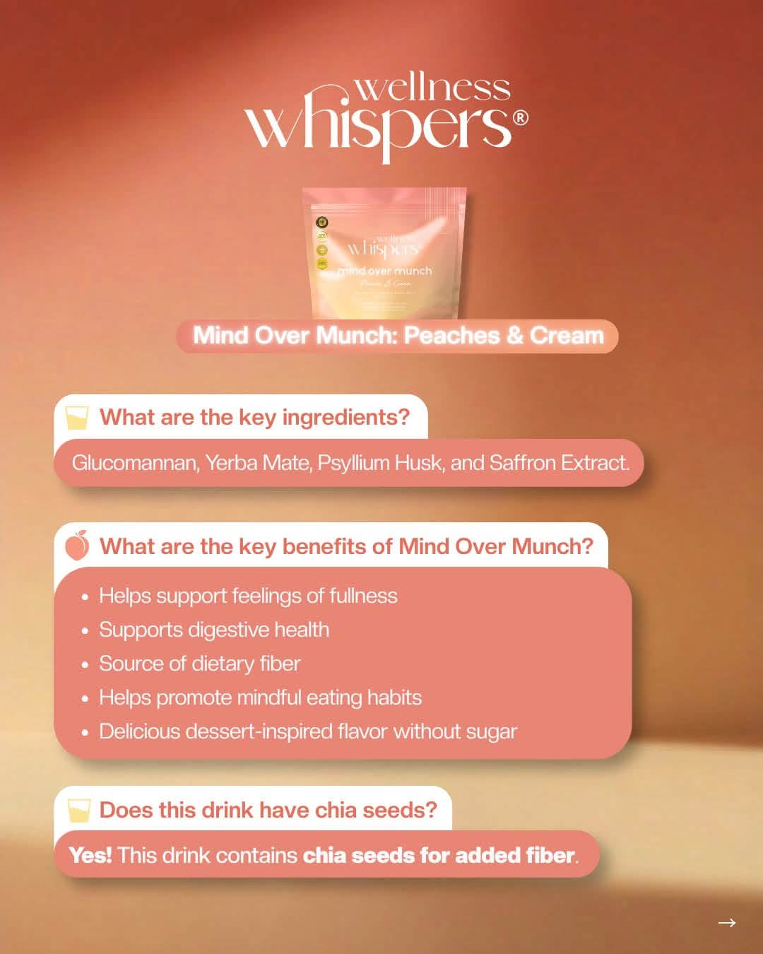 Wellness Whispers Mind Over Munch Peaches & Cream