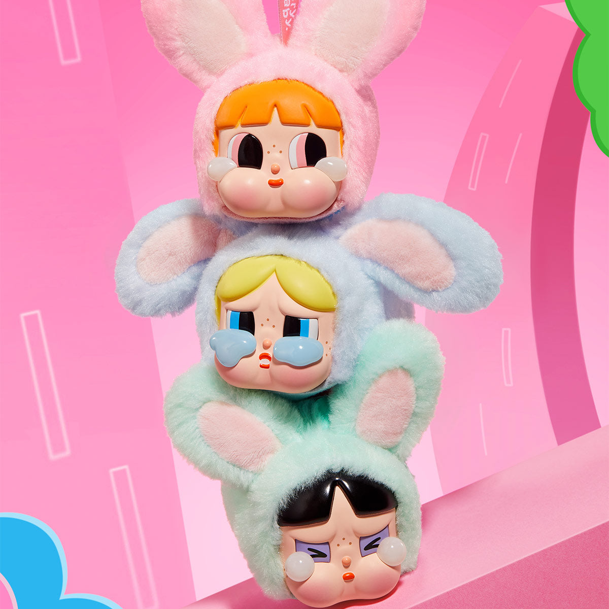 Crybaby x Powerpuff Girls Vinyl Face Plush (PREORDER EDA: 2nd wk of Oct)