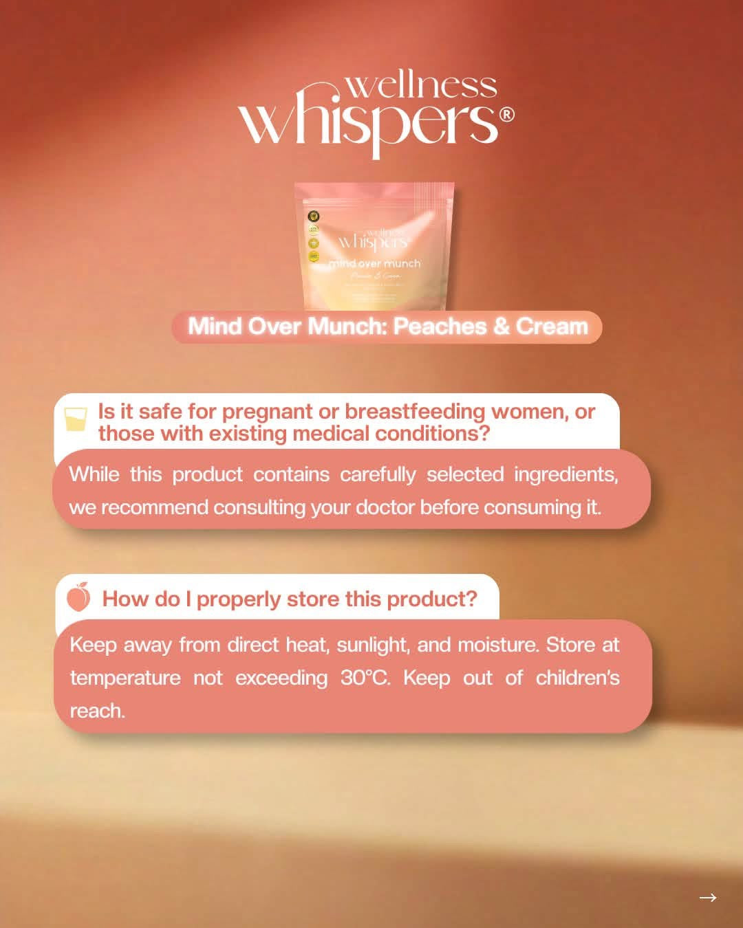 Wellness Whispers Mind Over Munch Peaches & Cream