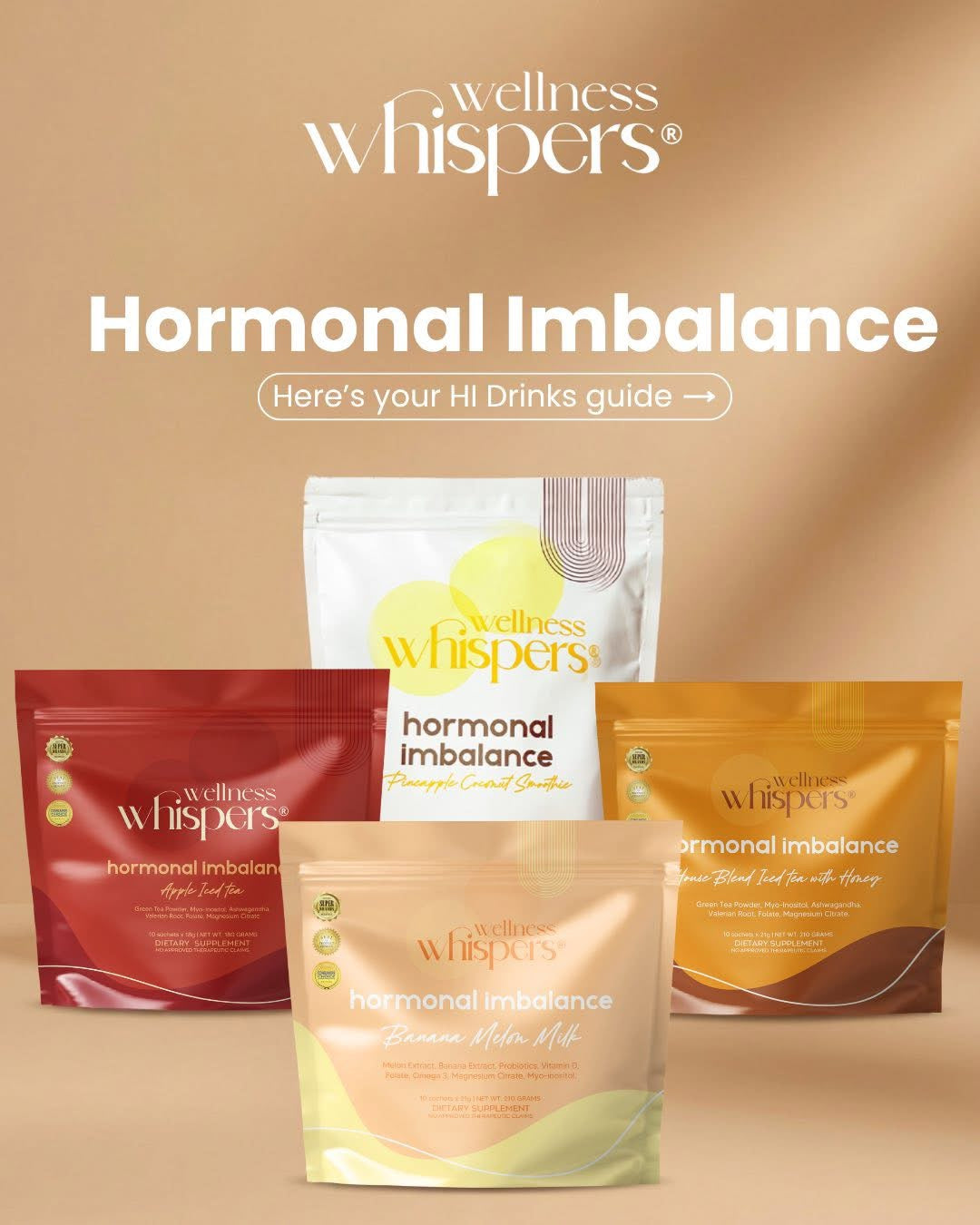 Wellness Whispers Hormonal Imbalance Apple Iced Tea