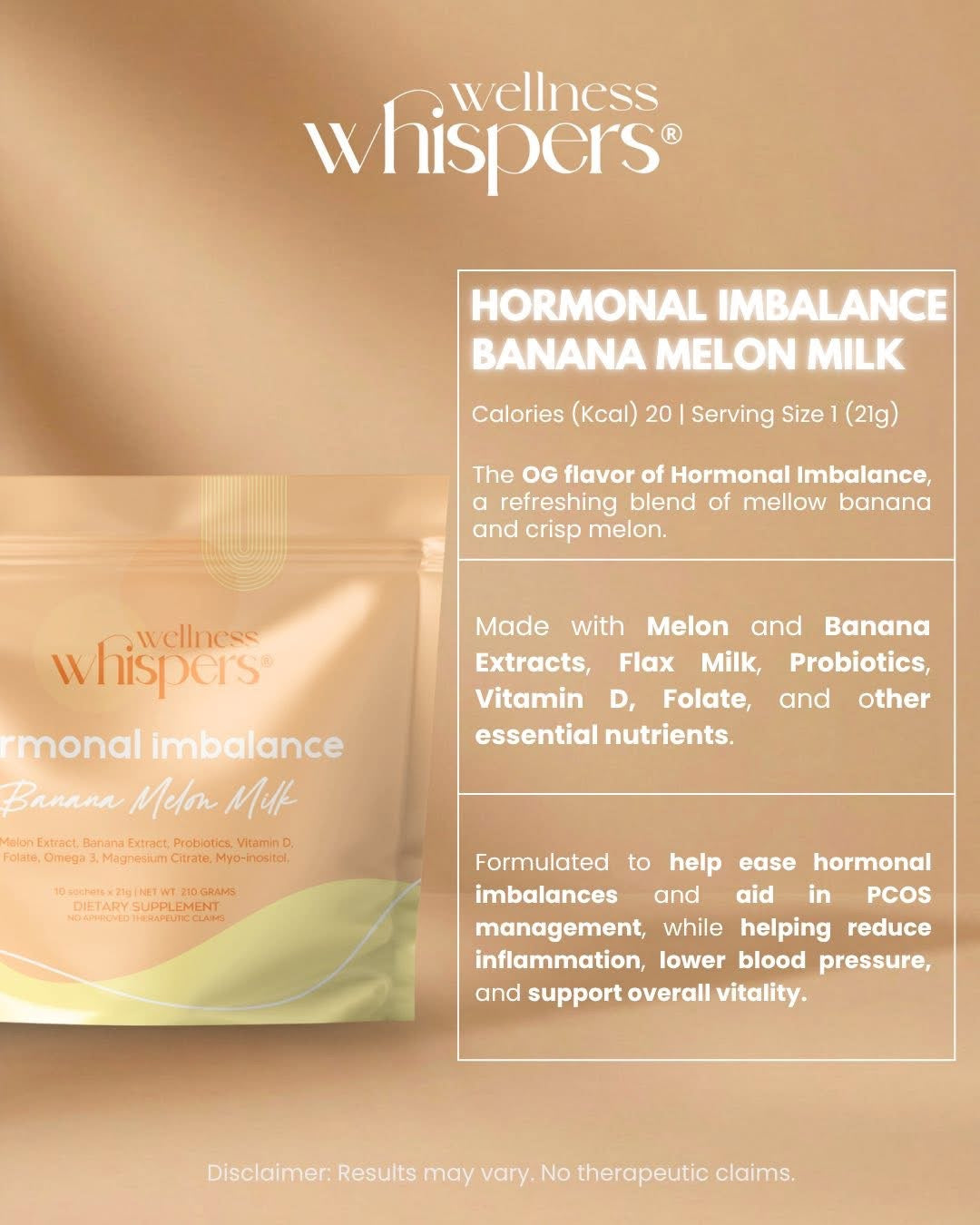 Wellness Whispers Hormonal Imbalance Banana Melon Milk