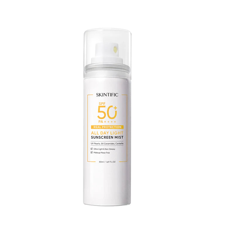 Skintific All Day Light Sunscreen Mist SPF50 PA++++ Sunscreen 50ml