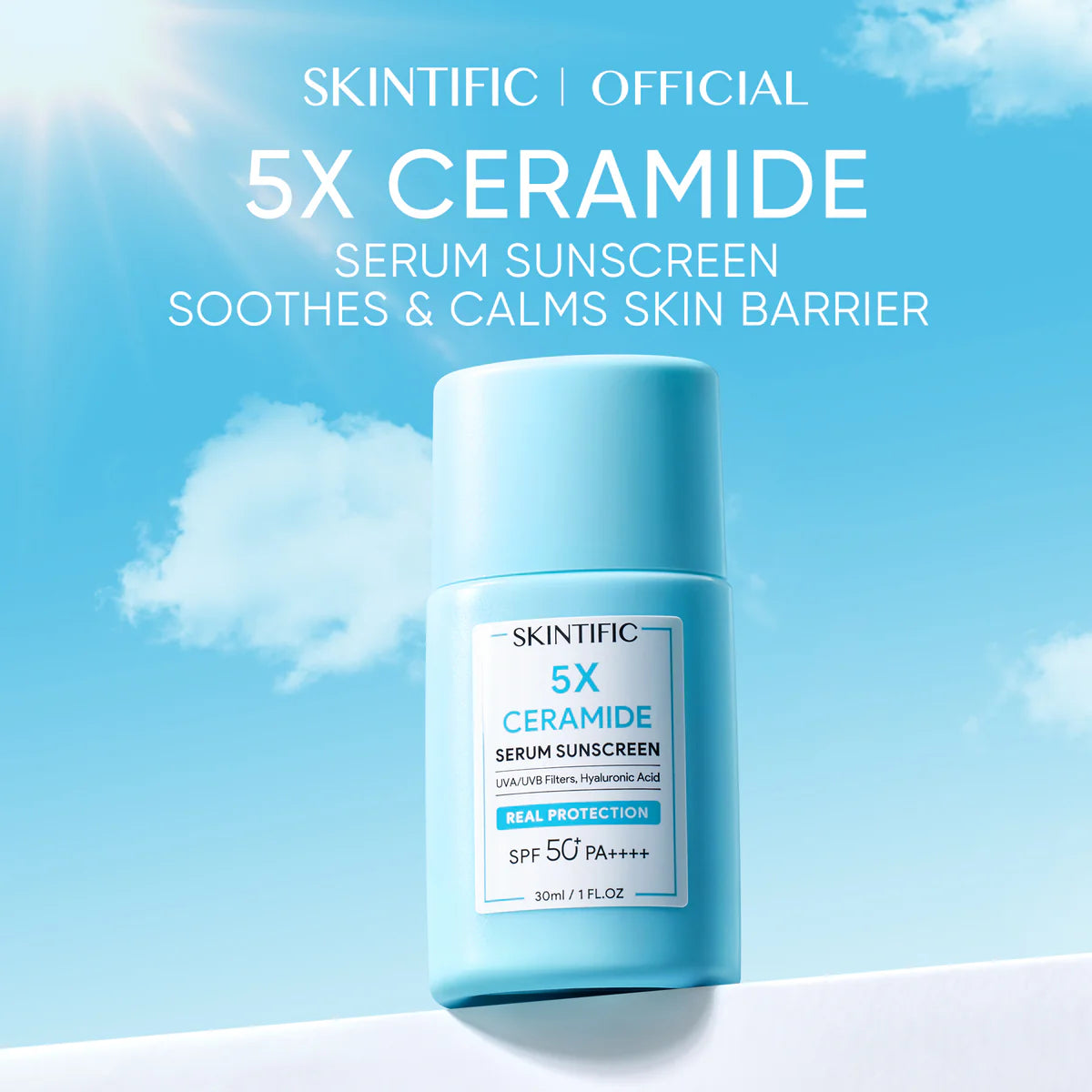 Skintific 5X Ceramide Serum Sunscreen SPF50 PA++++ 30ml