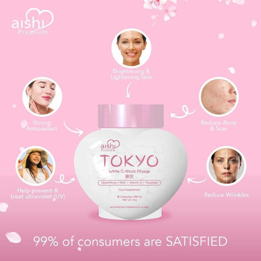 Aishi Premium Tokyo White C-Block Dfyage - Astrid & Rose