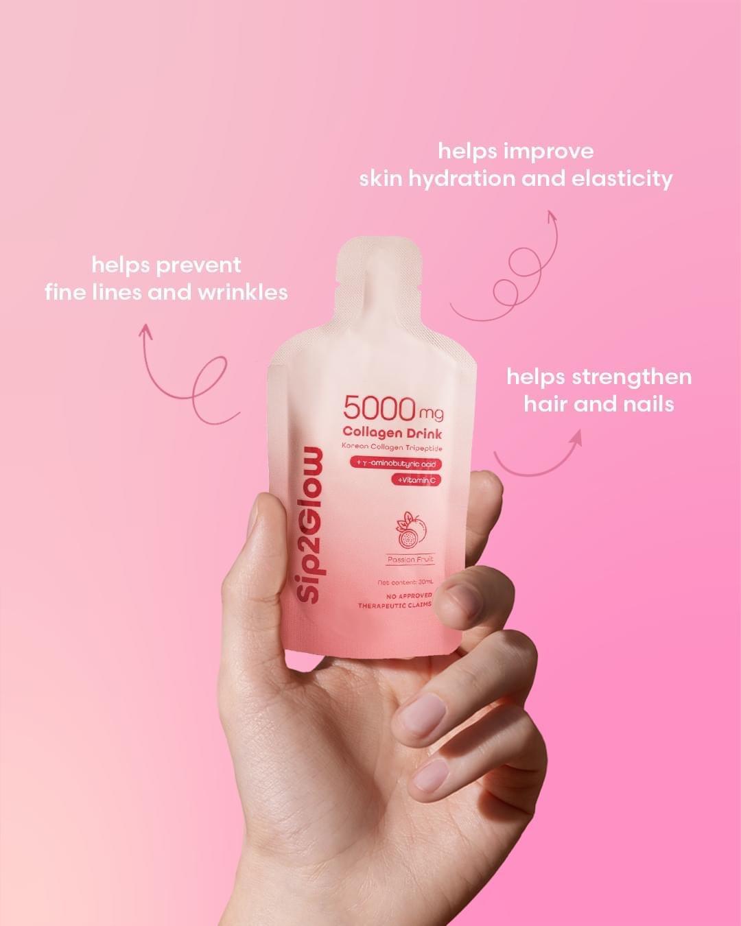 Sip2Glow Advanced Collagen Drink with Korean Collagen Tripeptide