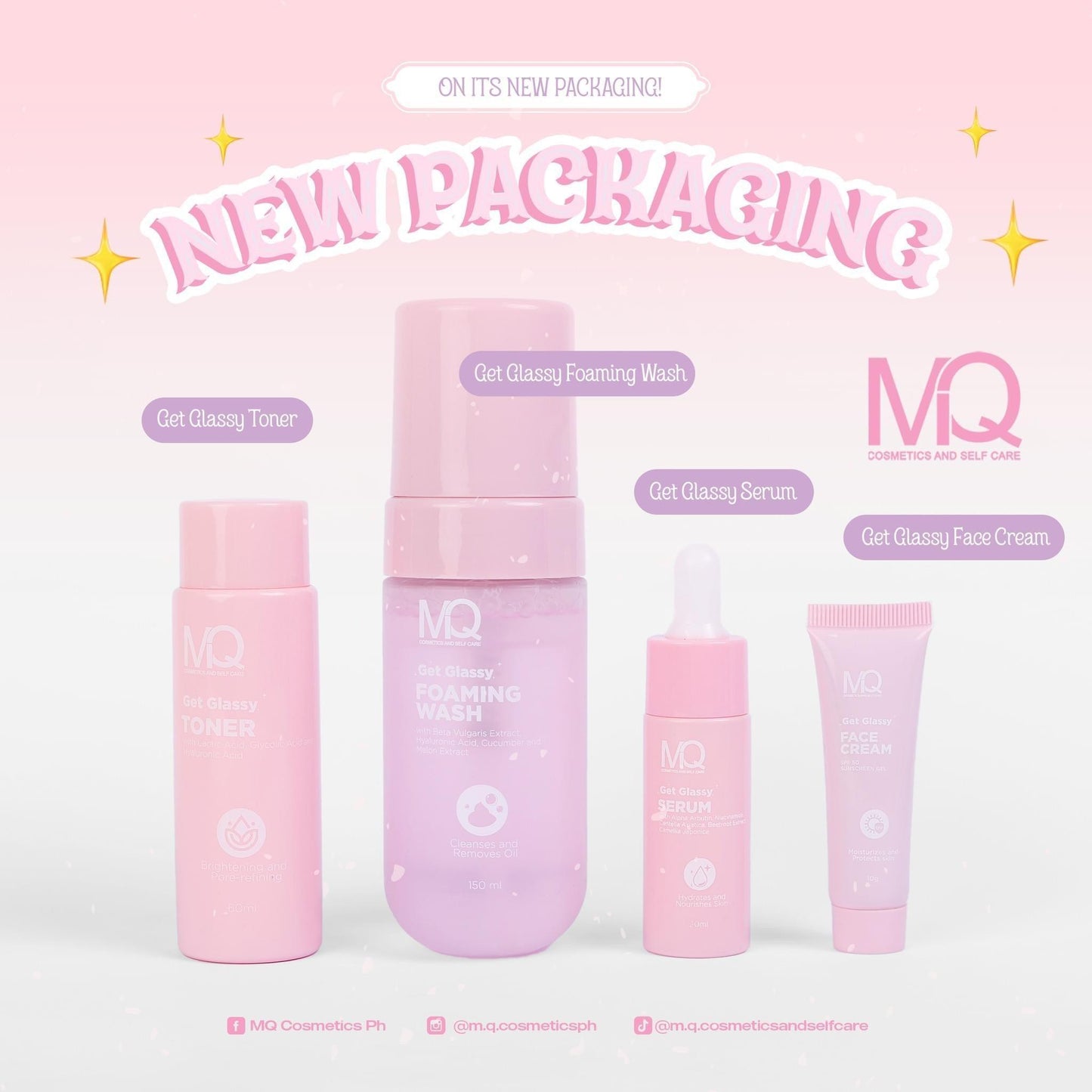 MQ Cosmetics Get Glassy Skin Perfecting Set - Astrid & Rose