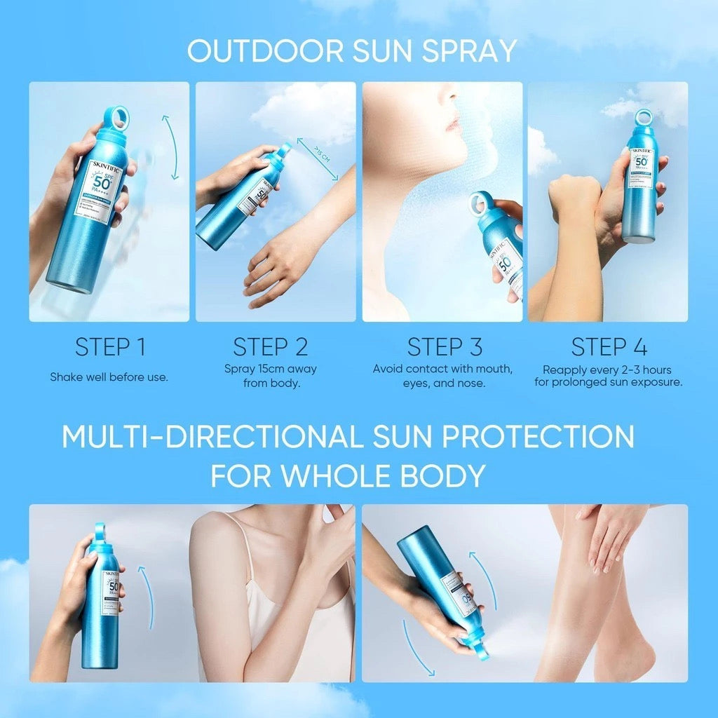 Skintific Outdoor Sunscreen Spray SPF 50+ PA++++ 250ml