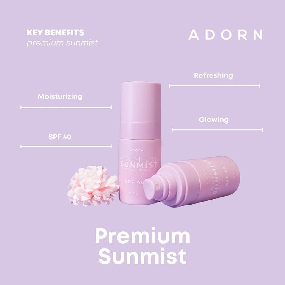 ADORN by Calm Skin Premium Sunmist Facial Spray SPF40 - Astrid & Rose