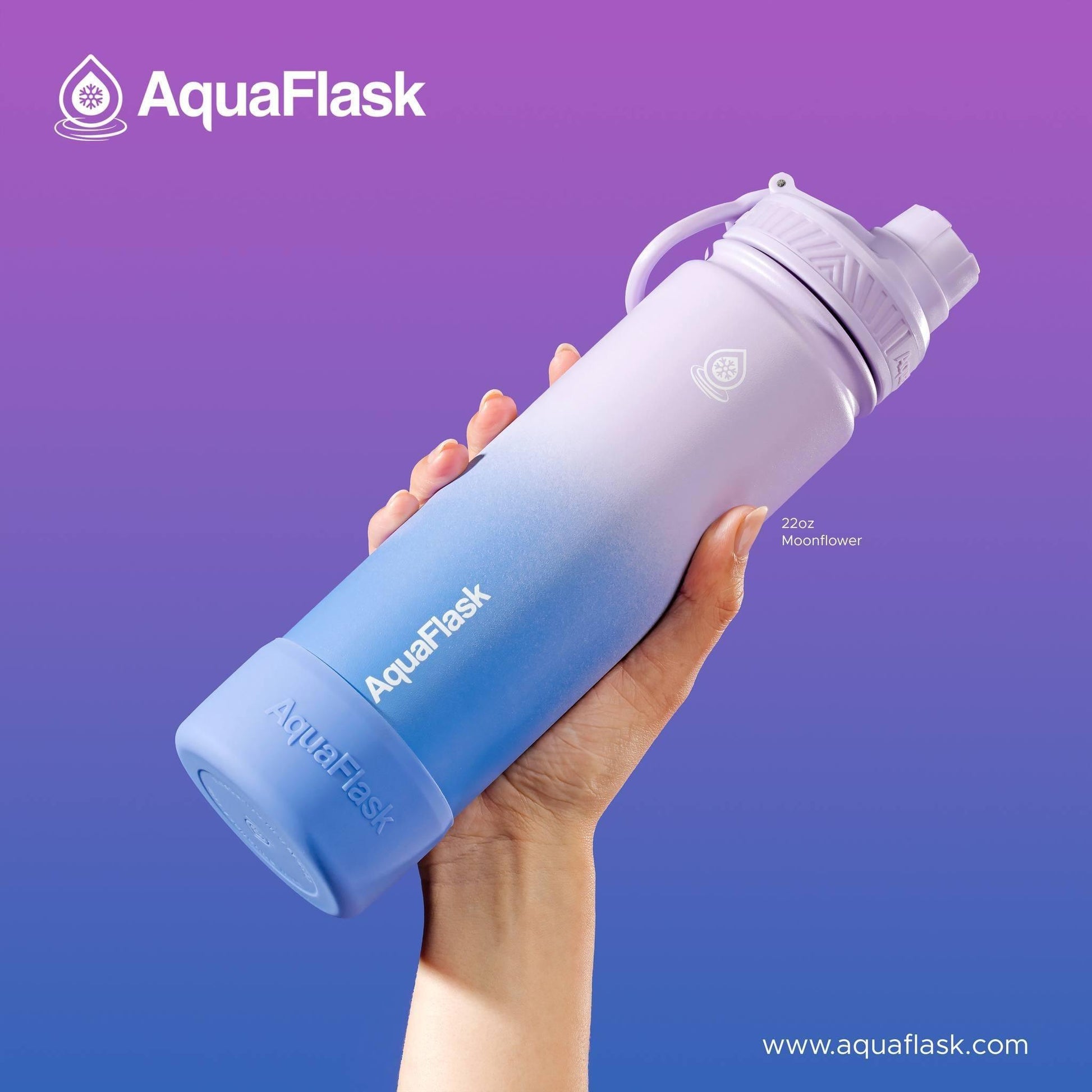 AquaFlask 22oz Dream Collection 4 Wide Mouth with Spout Lid Vacuum Insulated Stainless Steel Drinking Water - Astrid & Rose