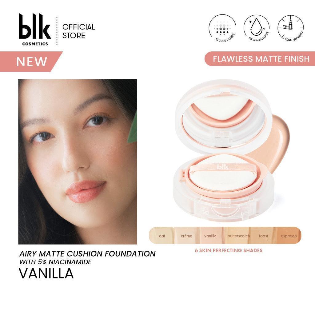 blk cosmetics Airy Matte Cushion Foundation SPF15 5% Niacinamide - Astrid & Rose