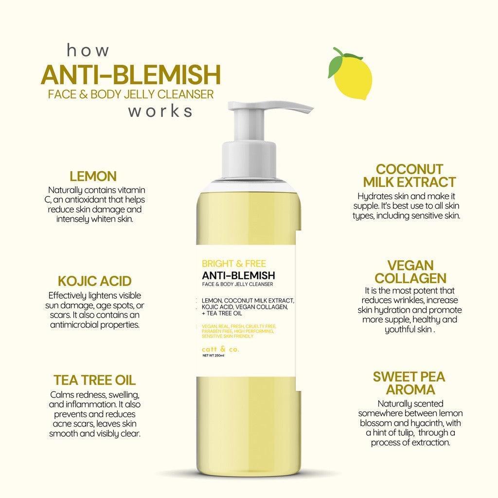 Catt & Co Anti-Blemish Face & Body Jelly Cleanser - Astrid & Rose