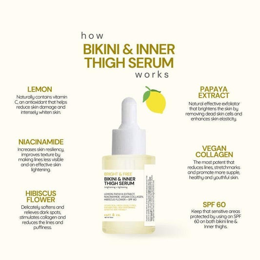 Catt & Co Bright & Free Bikini & Inner Thigh Serum 30ml - Astrid & Rose