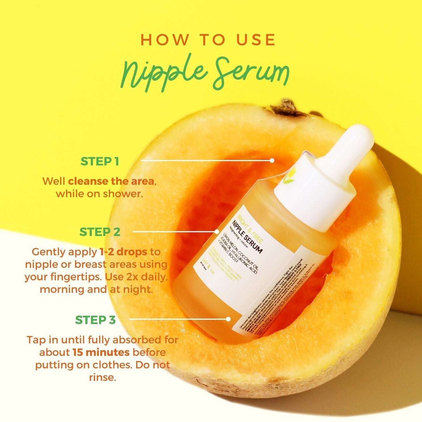 Catt & Co Bright & Free Nipple Serum 30ml - Astrid & Rose