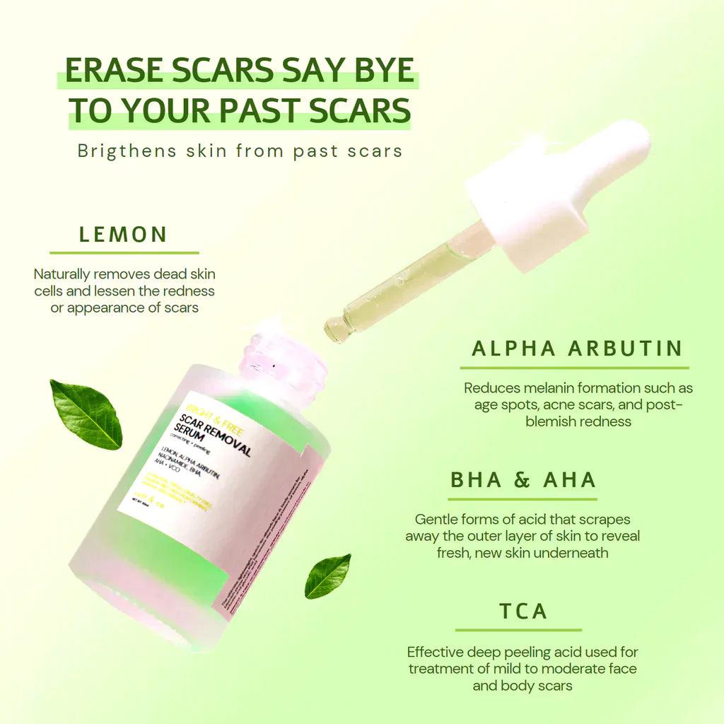 Scar Removal Serum for New and Old Scars Stretch Mark Removal Serum  Multiuse Acne Scar Remover Fade Flatten Balm for Face Burns after Surgery  Scar Tissue for Face and Body Deep Care /