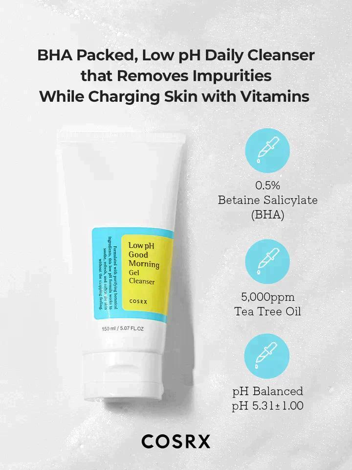 Cosrx Low pH Good Morning Gel Cleanser - Astrid & Rose