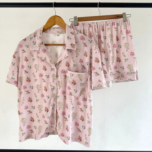 Cotton Pajama Shorts Set by Astrid & Rose