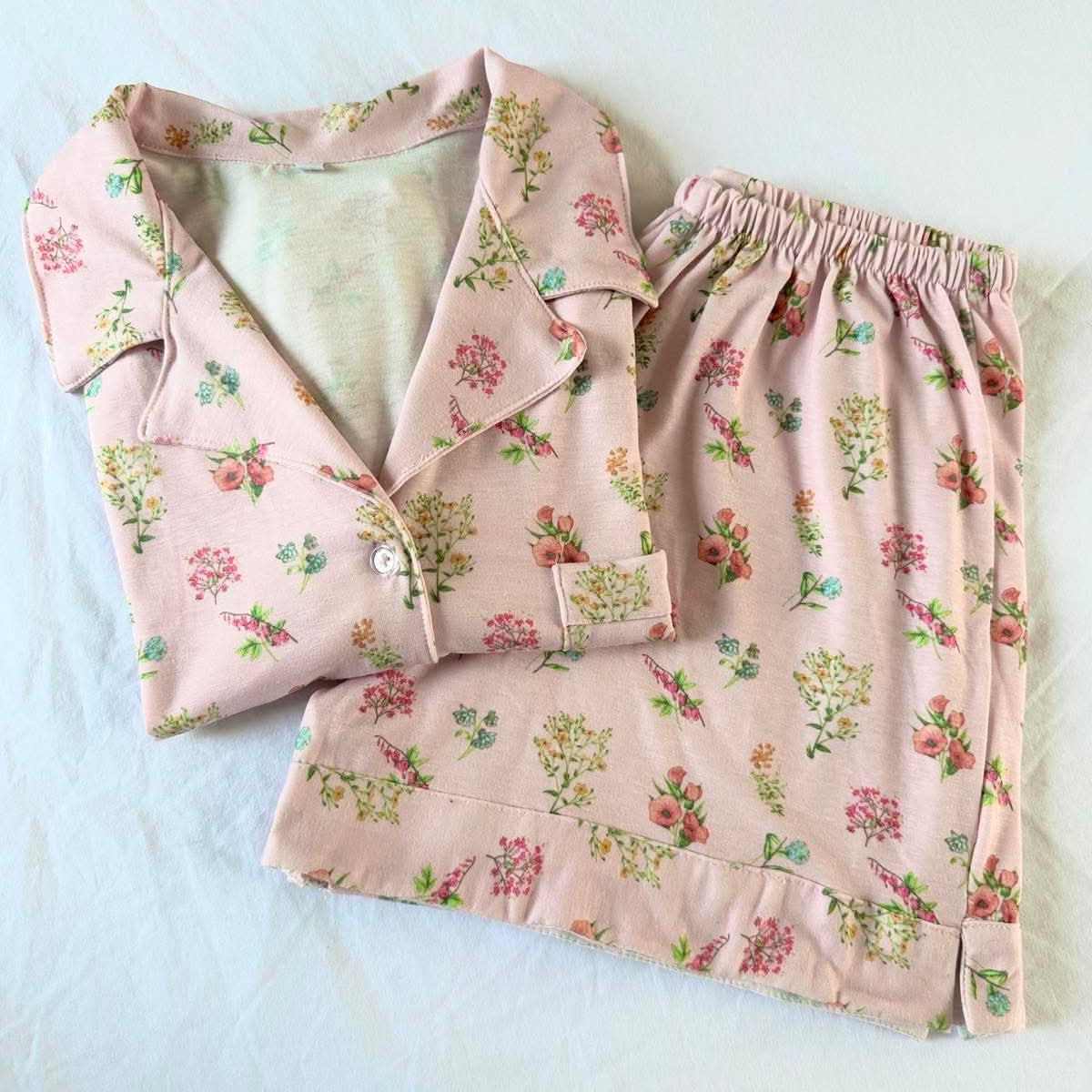 Cotton Pajama Shorts Set by Astrid & Rose