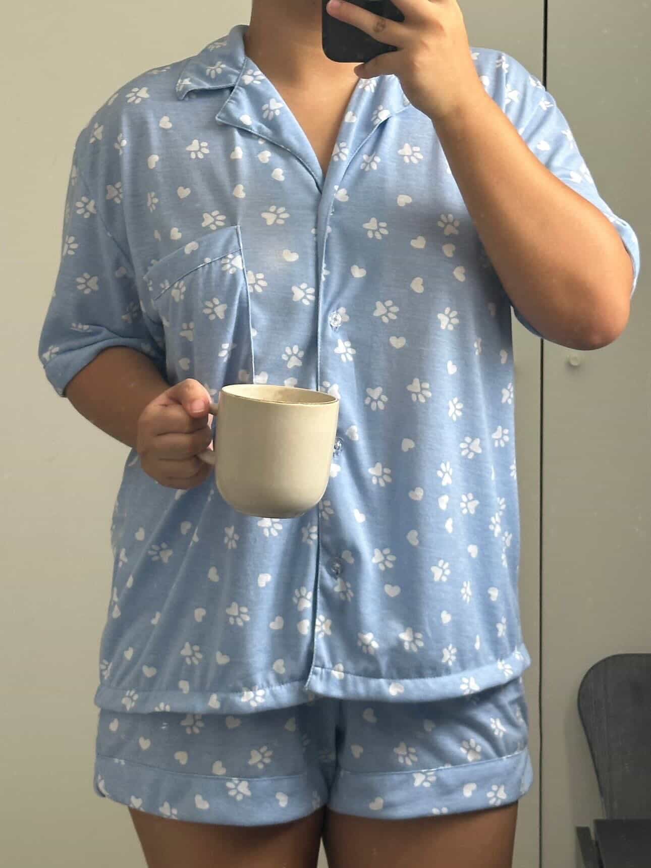 Cotton Pajama Shorts Set by Astrid & Rose