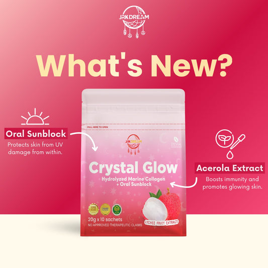 Crystal Glow Lychee - Collagen Drink 10 sachets - Astrid & Rose