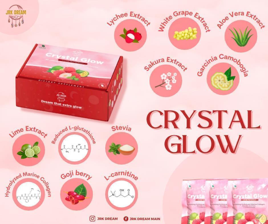 Crystal Glow Lychee - Collagen Drink 10 sachets - Astrid & Rose