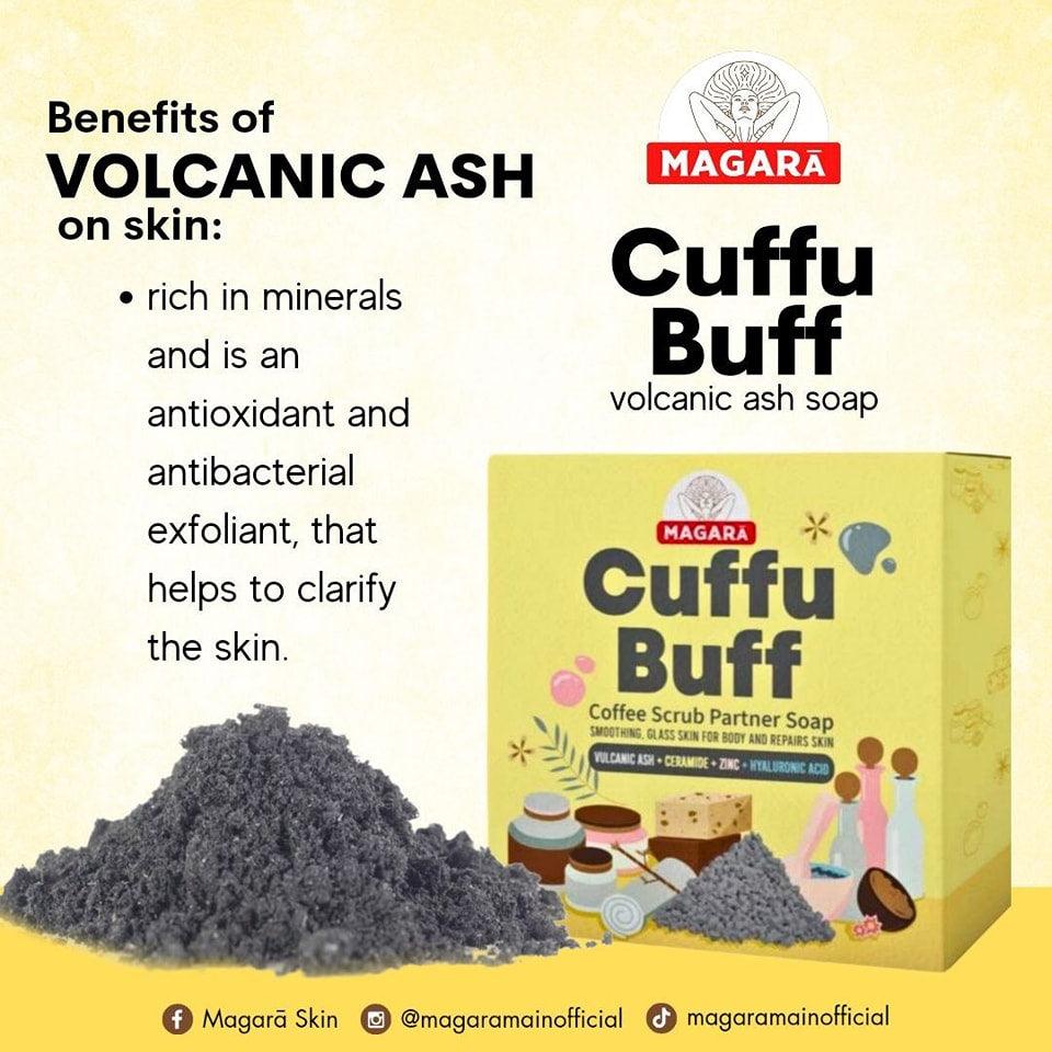 Cuffu Buff Volcanic Ash Soap by Magarā Skin - Astrid & Rose