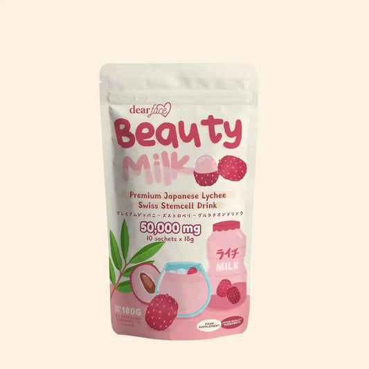Dear Face Beauty Milk Premium Japanese Lychee Swiss Stemcell Drink (PREORDER) - Astrid & Rose