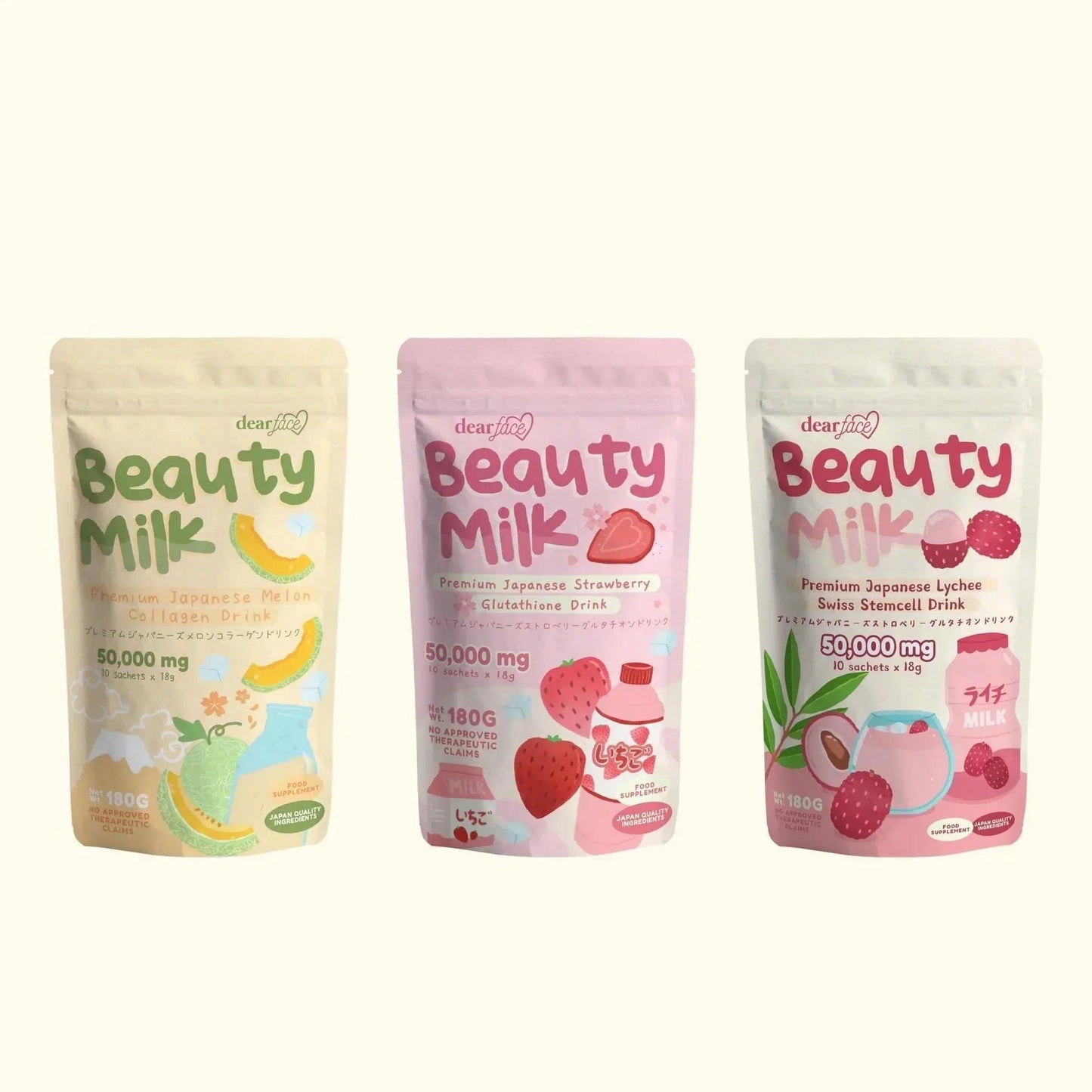 Dear Face Beauty Milk Premium Japanese Lychee Swiss Stemcell Drink - Astrid & Rose