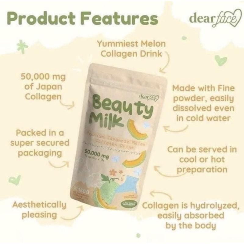 Dear Face Beauty Milk Premium Japanese Melon Collagen Drink - Astrid & Rose