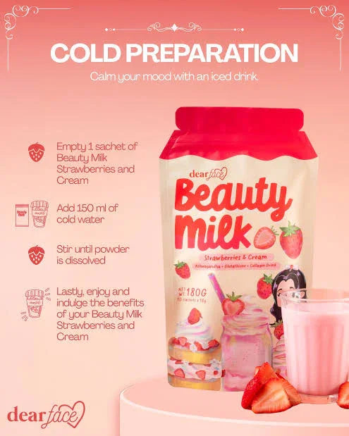 Dear Face Beauty Milk Strawberries & Cream