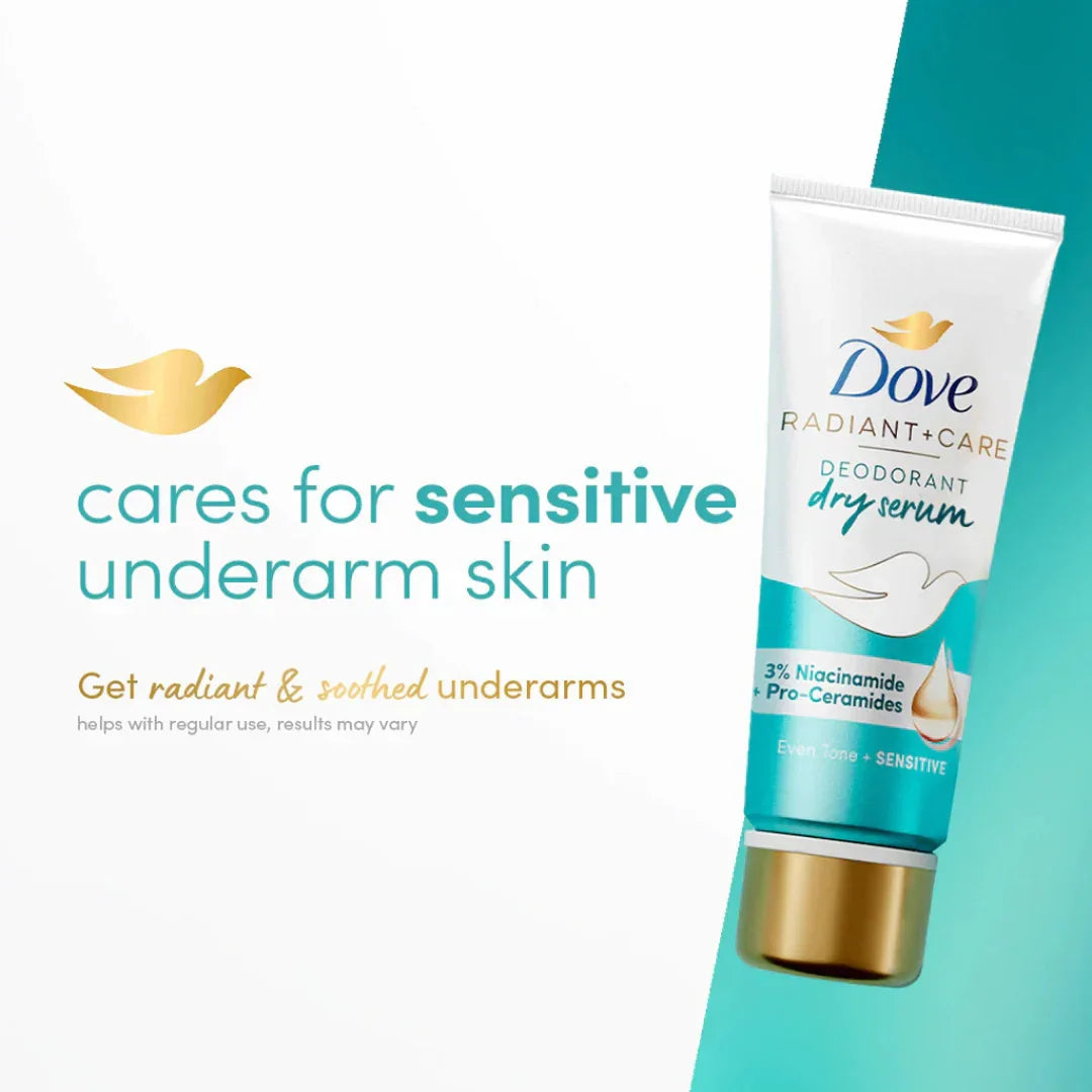 Dove Radiant + Care Deodorant Dry Serum 3% Niacinamide + Ceramides
