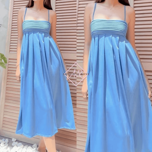 Dress - Ava in Blue - Astrid & Rose