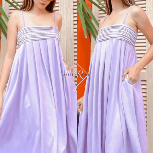 Dress - Ava in Lavender - Astrid & Rose