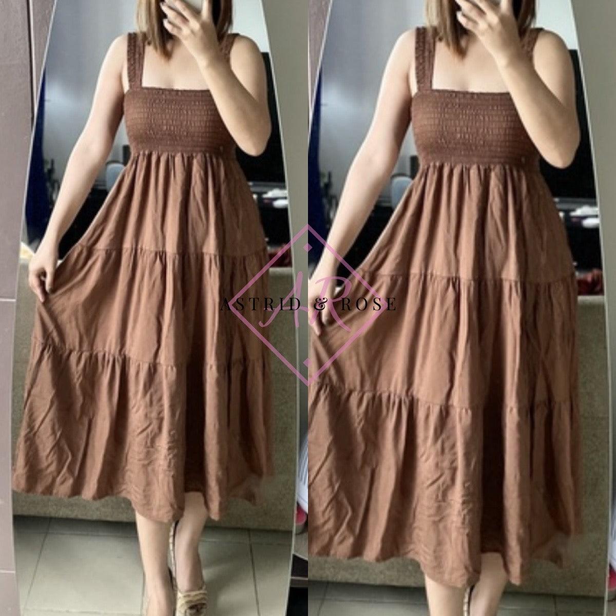 Dress - Sunny in Brown - Astrid & Rose