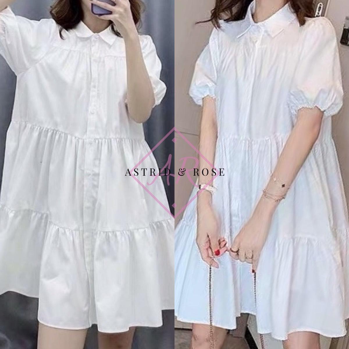 Dress - Taylor in White (PREORDER) - Astrid & Rose