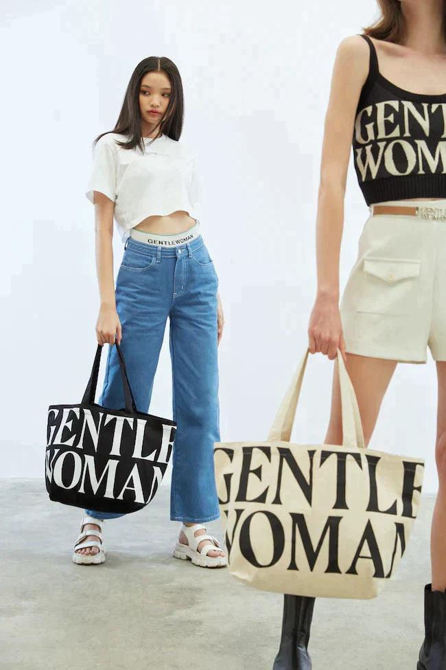 Gentlewoman Canvas Tote Bag - Astrid & Rose