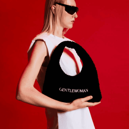 Gentlewoman Cushy Shoulder Bag in Black - Astrid & Rose