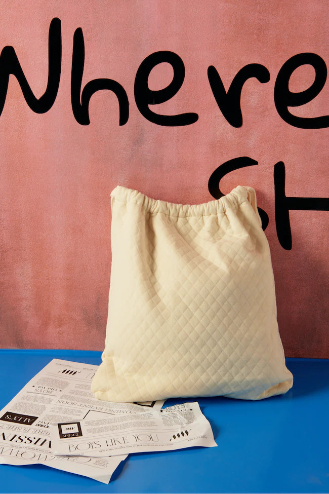 Gentlewoman Oh Boy Tote in Cream - Astrid & Rose