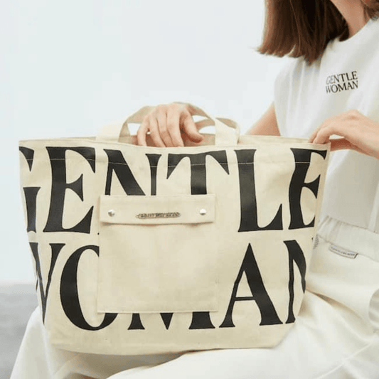 Gentlewoman Painted Wall Tote in Cream (PREORDER) - Astrid & Rose