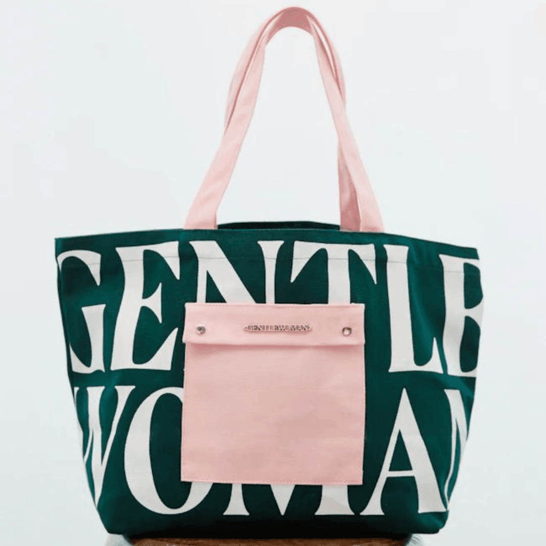 Gentlewoman Painted Wall Tote in Green - Astrid & Rose
