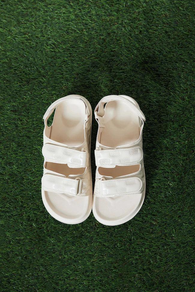 Gentlewoman Strappy Sandals in Cream - Astrid & Rose