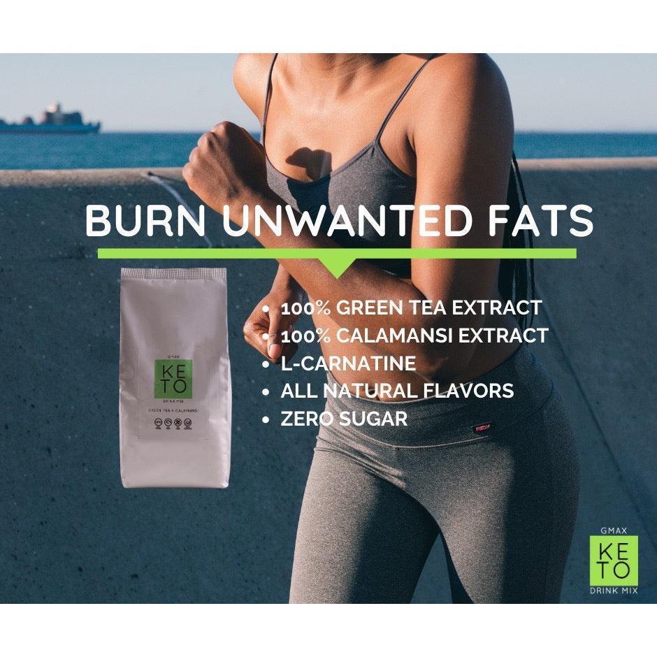 Gmax Keto Drink Mix Green Tea + Calamansi 1-Kilo Pack (PREORDER) - Astrid & Rose