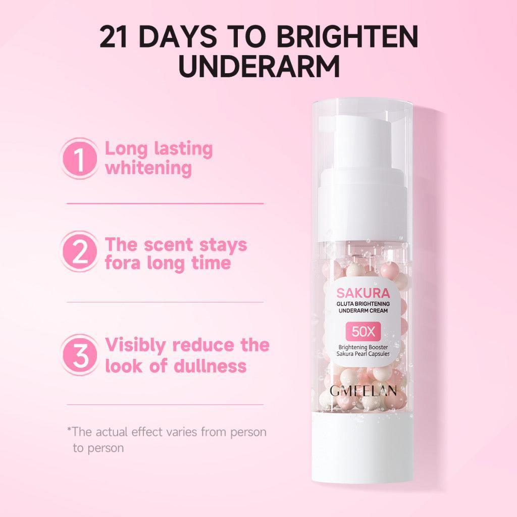 Gmeelan Sakura Underarm Whitening Cream Body Lotion Pearl Moisturizer 30g - Astrid & Rose