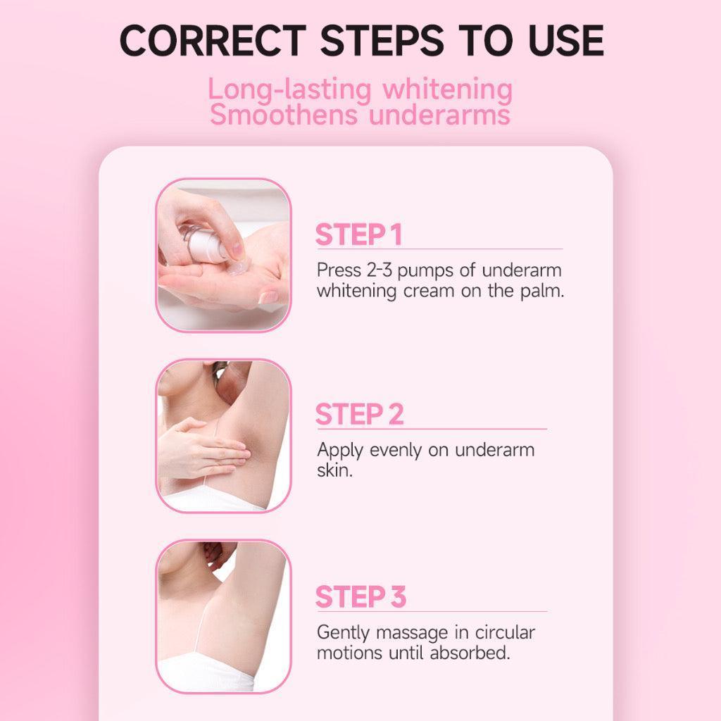 Gmeelan Sakura Underarm Whitening Cream Body Lotion Pearl Moisturizer 30g - Astrid & Rose