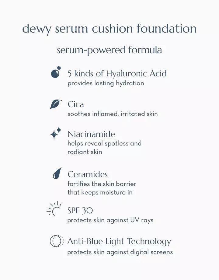 Happy Skin Second Skin Dewy Serum Cushion Foundation SPF30 (PREORDER) - Astrid & Rose