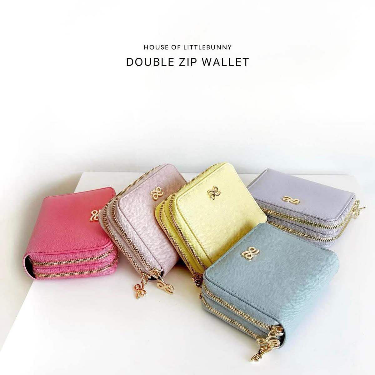 House of Little Bunny Double Zip Wallet - Astrid & Rose