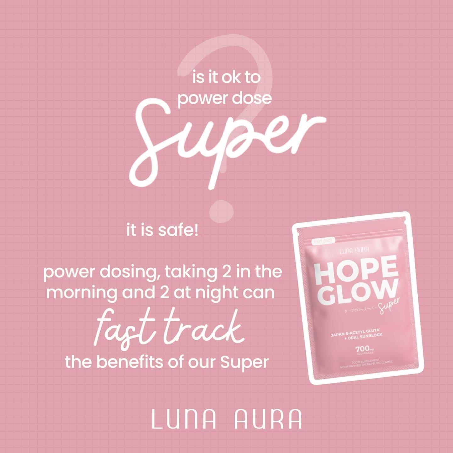 Luna Aura Hope Glow Super Japan S-Acetyl Gluta + Oral Sunblock 700mg - Astrid & Rose